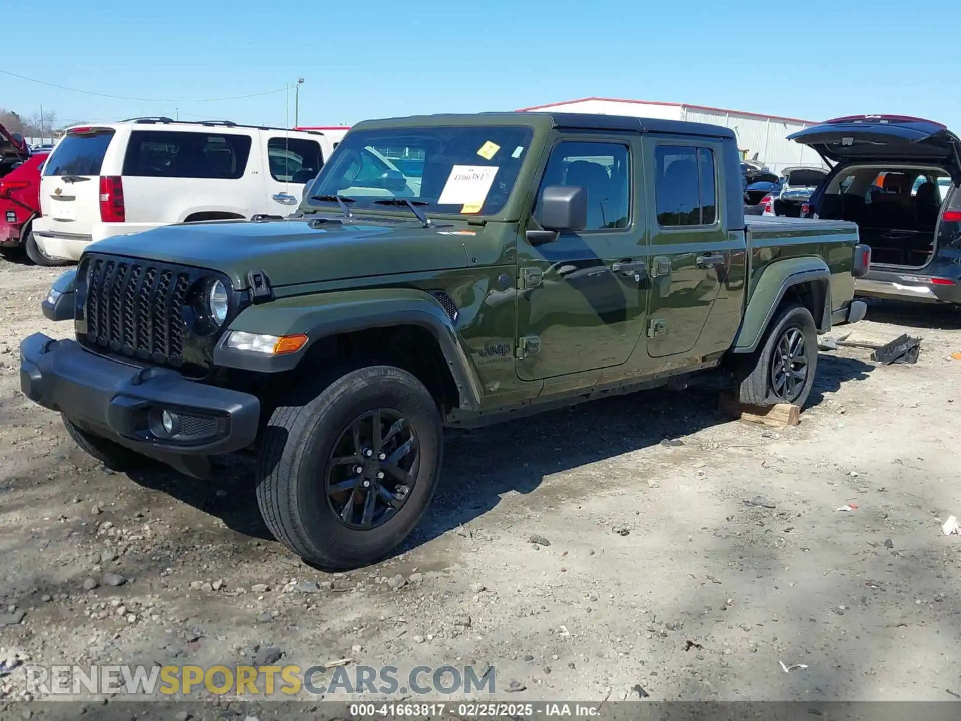 2 fotografías del automóvil dañado 1C6HJTAGXNL154774 JEEP GLADIATOR 2022