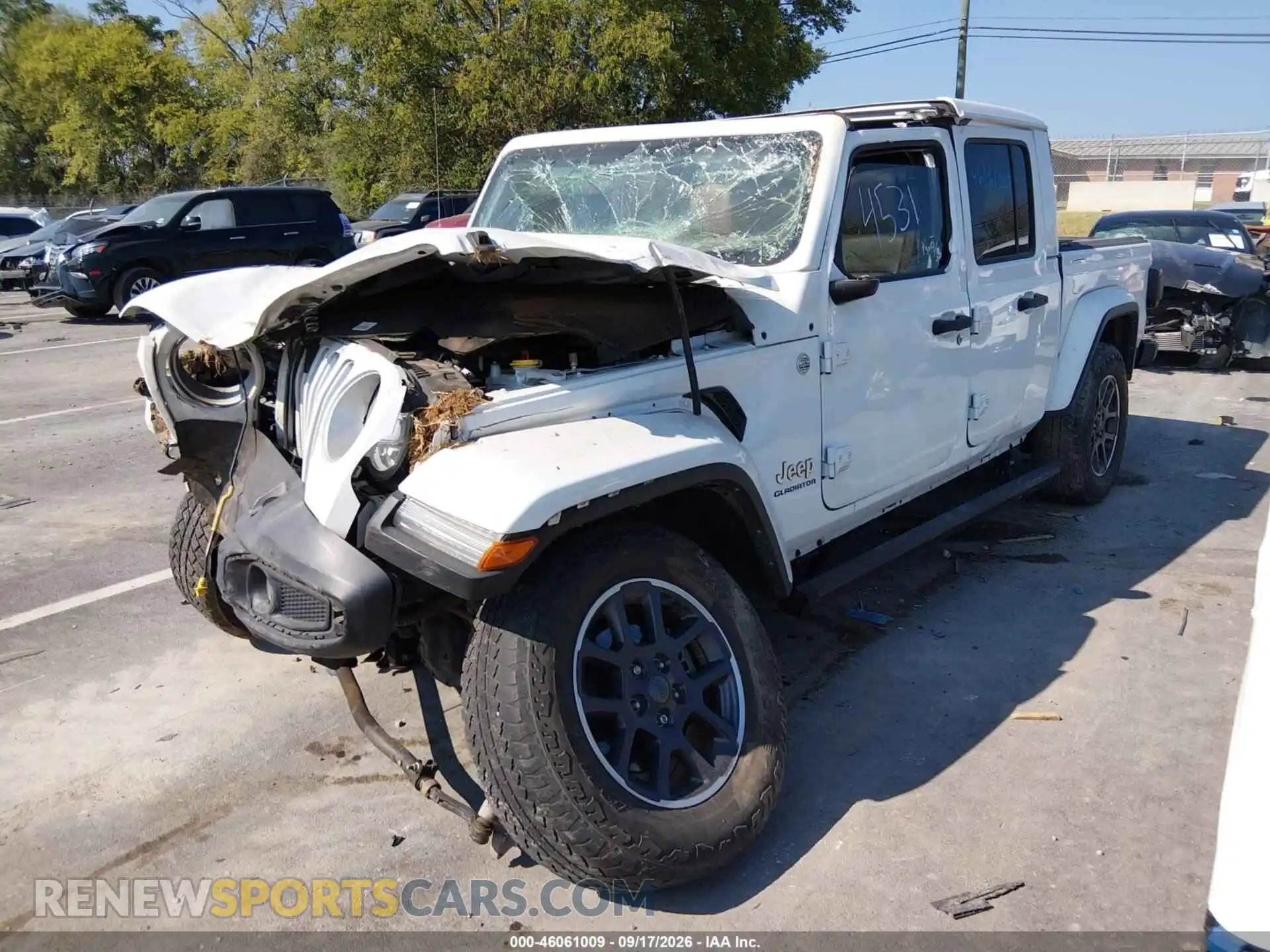 2 Photograph of a damaged car 1C6HJTFG0NL164531 JEEP GLADIATOR 2022