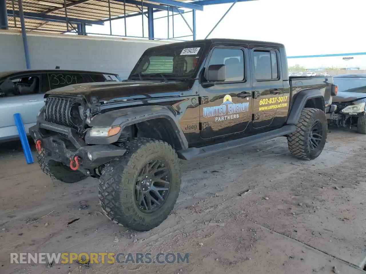 1 Photograph of a damaged car 1C6JJTAG3NL150776 JEEP GLADIATOR 2022