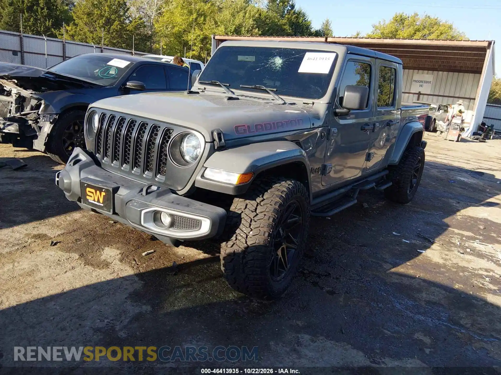 2 Photograph of a damaged car 1C6JJTAM1NL108922 JEEP GLADIATOR 2022