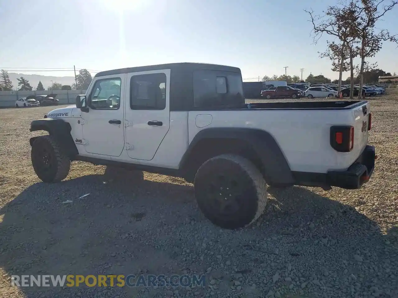 2 Photograph of a damaged car 1C6JJTEG3NL136595 JEEP GLADIATOR 2022