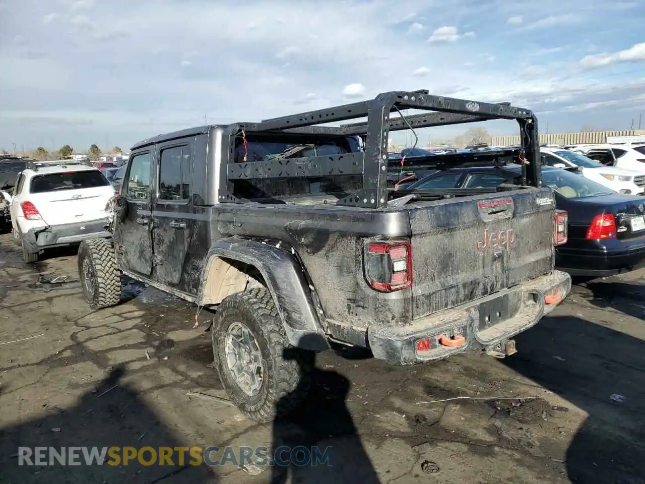 2 Photograph of a damaged car 1C6JJTEG7NL155456 JEEP GLADIATOR 2022