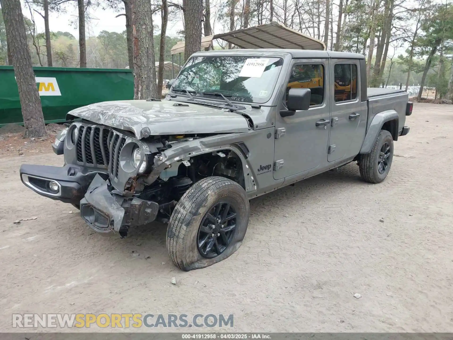 2 fotografías del automóvil dañado 1C6HJTAG0PL501578 JEEP GLADIATOR 2023