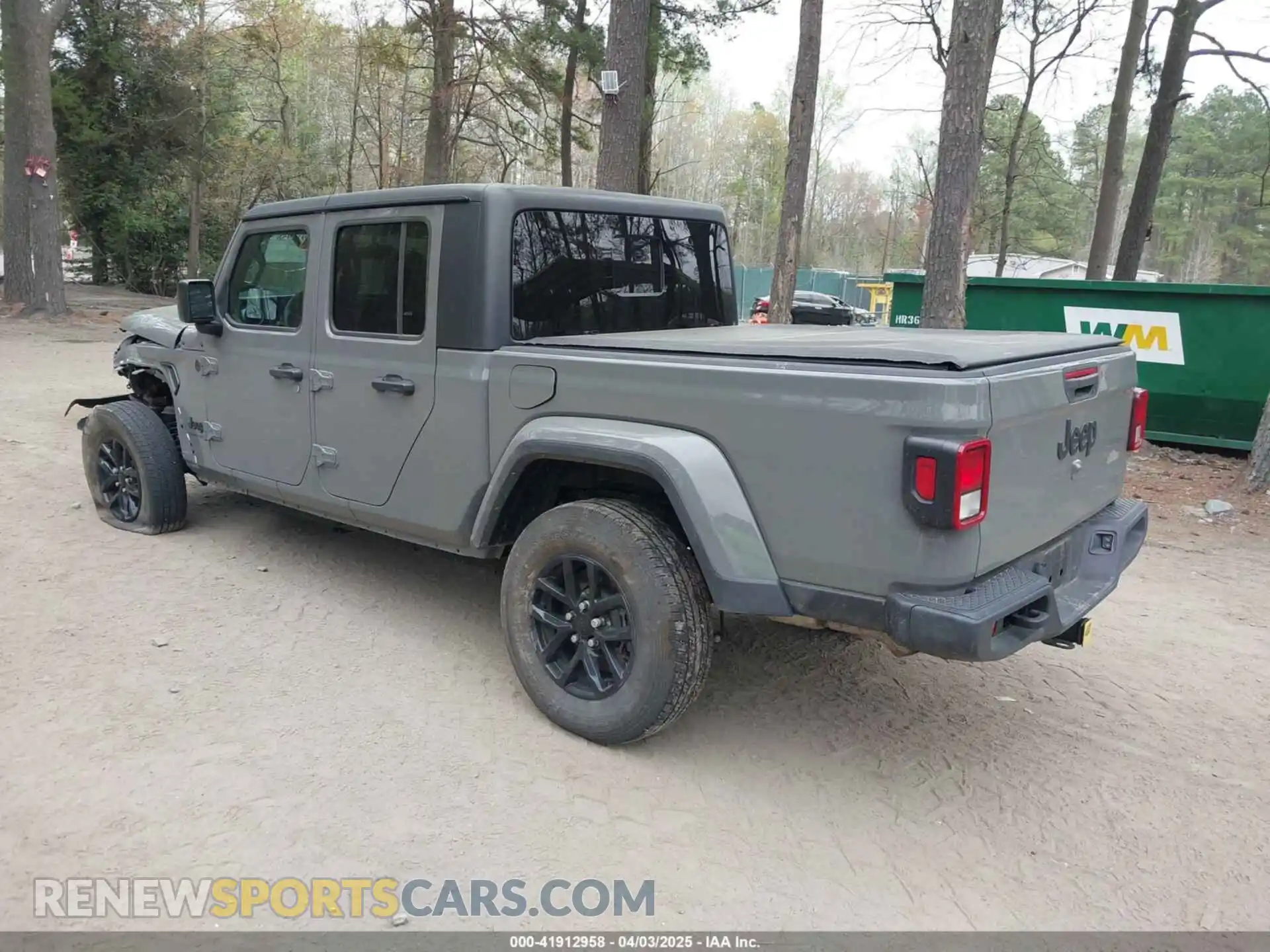 3 fotografías del automóvil dañado 1C6HJTAG0PL501578 JEEP GLADIATOR 2023
