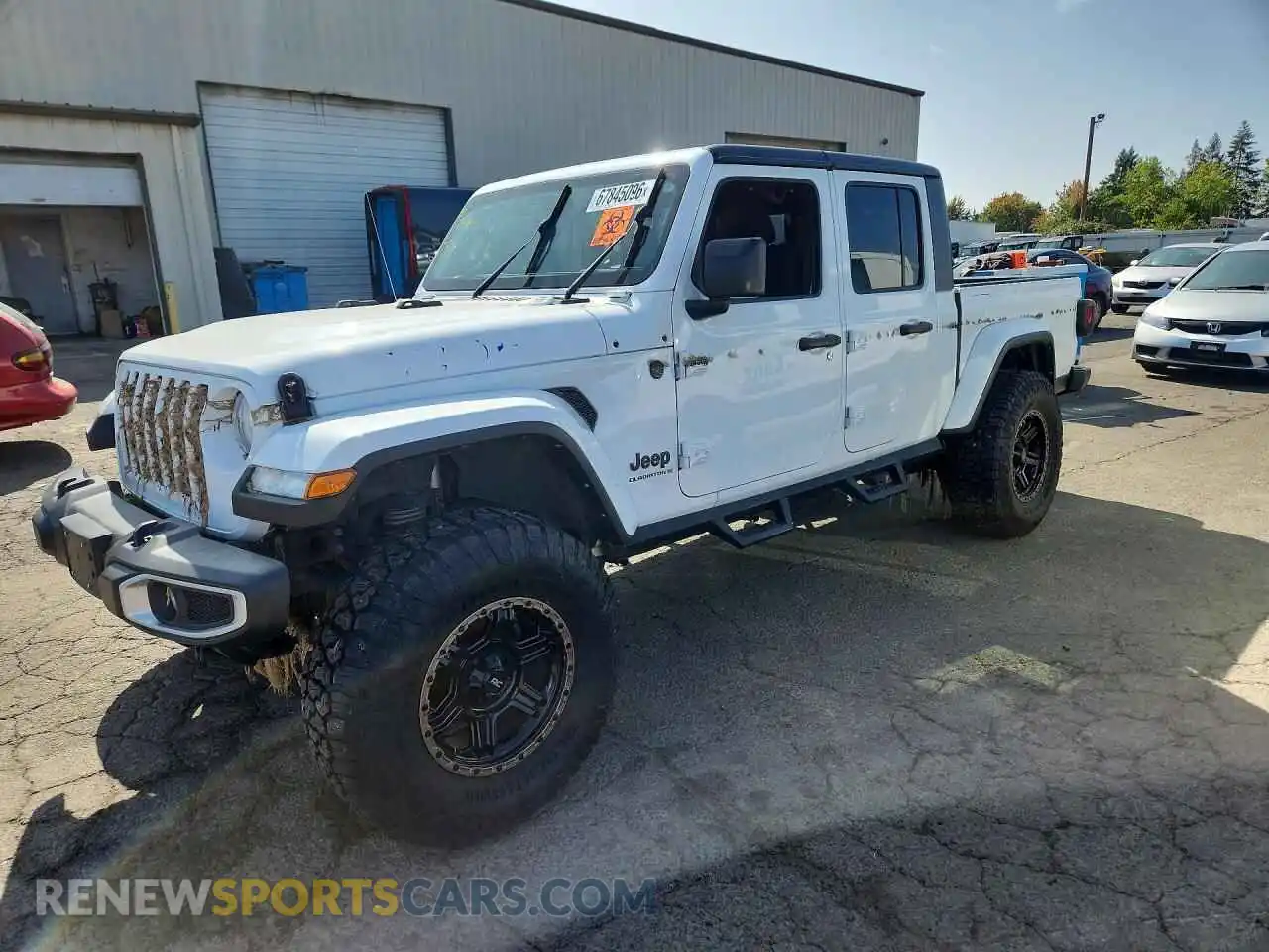 1 Photograph of a damaged car 1C6HJTAG0PL531857 JEEP GLADIATOR 2023
