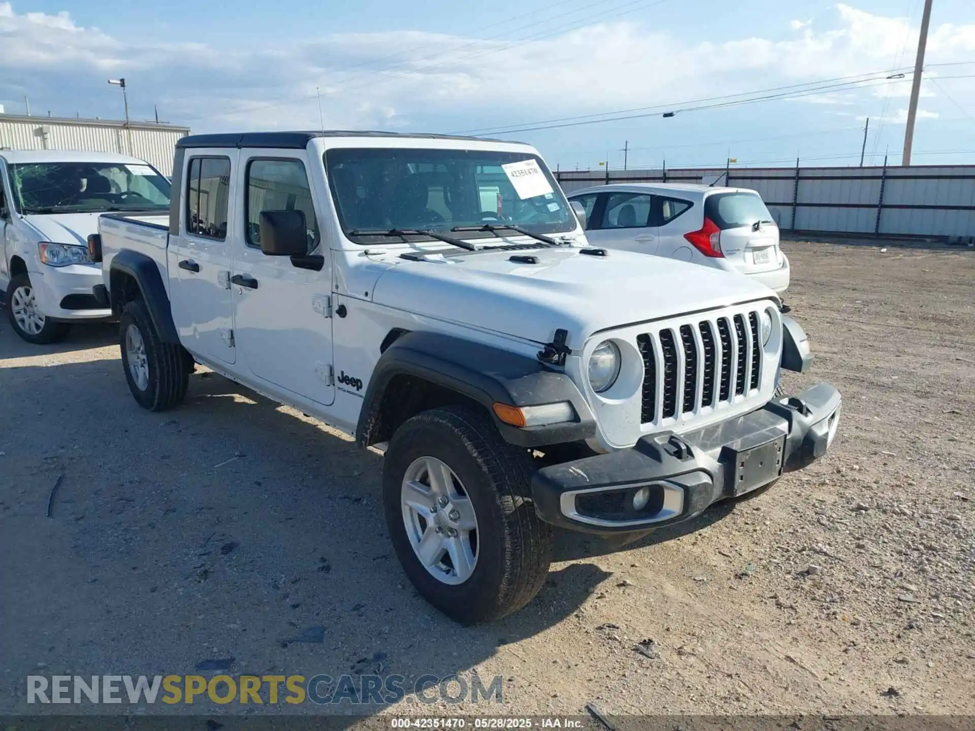 1 Photograph of a damaged car 1C6HJTAG0PL533933 JEEP GLADIATOR 2023