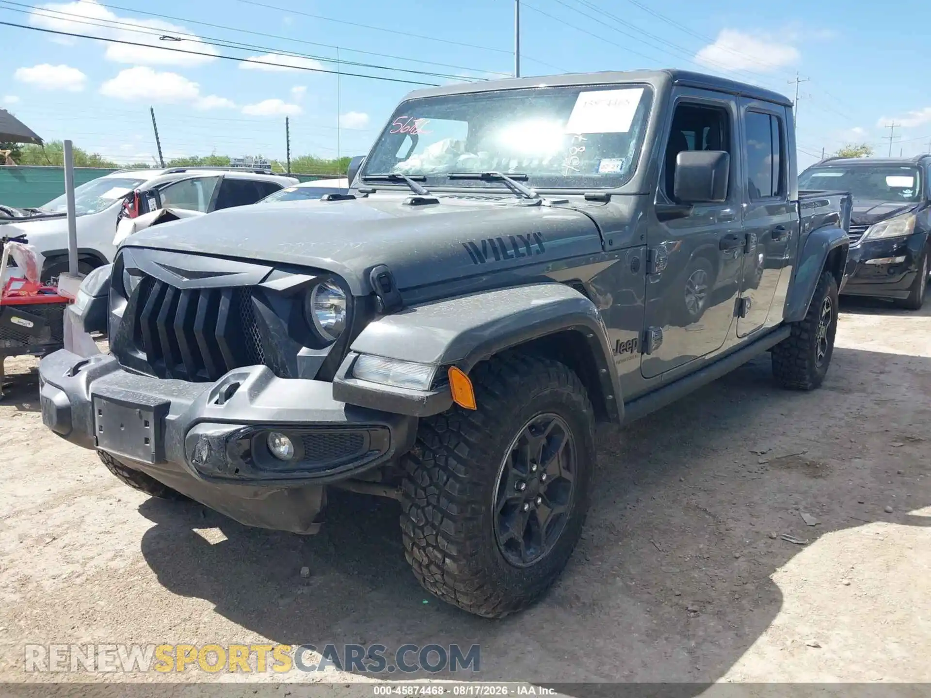 2 Photograph of a damaged car 1C6HJTAG1PL501377 JEEP GLADIATOR 2023