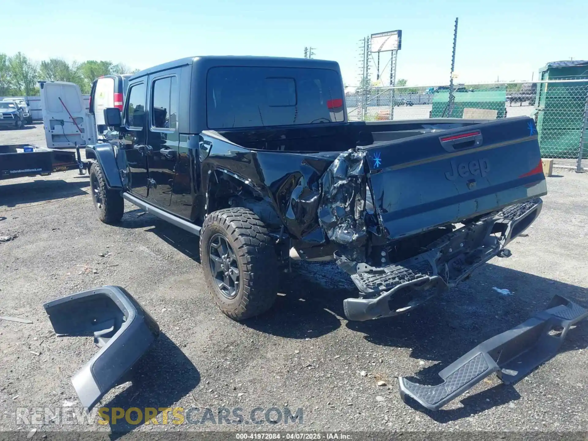 3 fotografías del automóvil dañado 1C6HJTAG1PL526229 JEEP GLADIATOR 2023