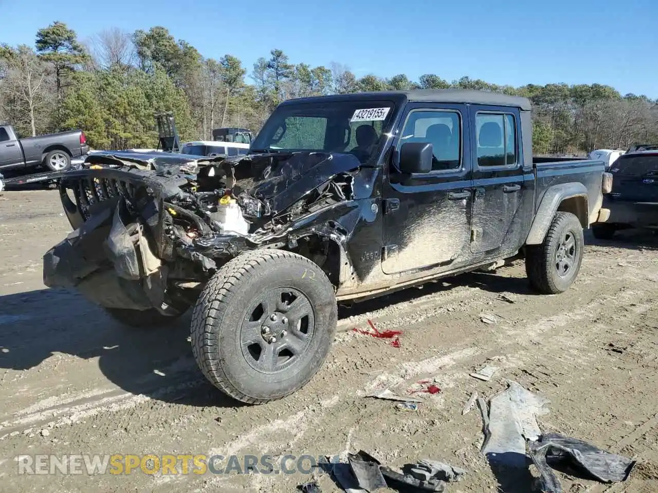 1 Photograph of a damaged car 1C6HJTAG1PL560543 JEEP GLADIATOR 2023