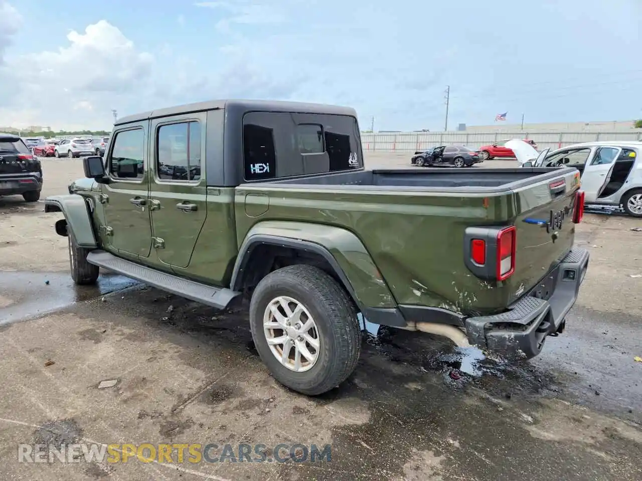 2 Photograph of a damaged car 1C6HJTAG3PL540374 JEEP GLADIATOR 2023