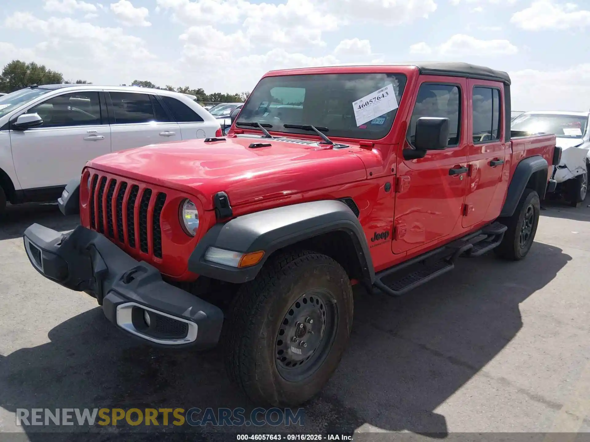 2 fotografías del automóvil dañado 1C6HJTAG4PL515614 JEEP GLADIATOR 2023
