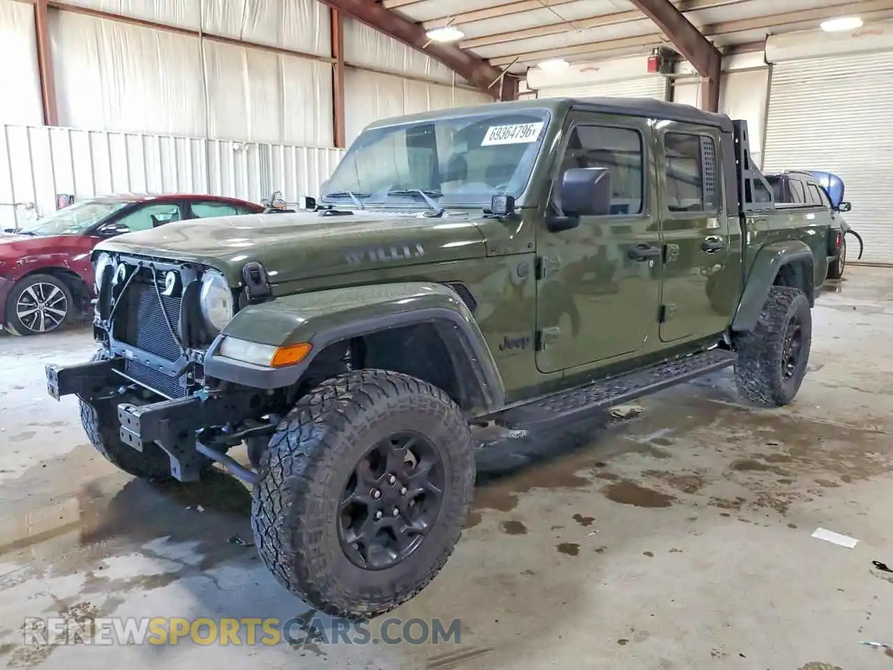 1 Photograph of a damaged car 1C6HJTAG4PL554316 JEEP GLADIATOR 2023