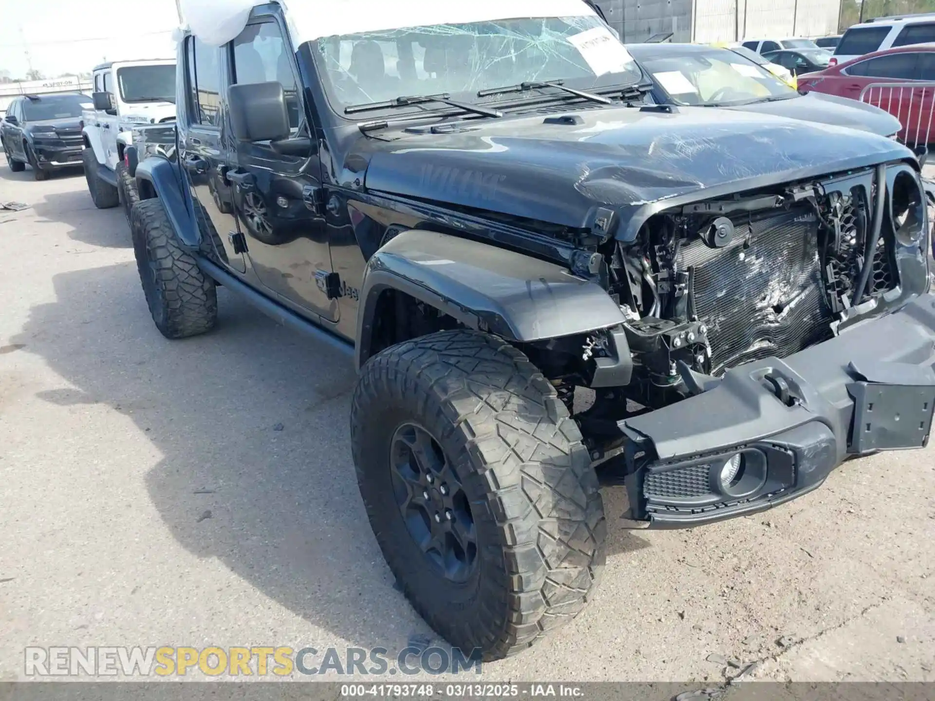 1 Photograph of a damaged car 1C6HJTAG4PL577742 JEEP GLADIATOR 2023