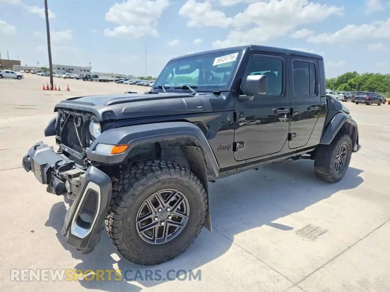 1 Photograph of a damaged car 1C6HJTAG6PL533869 JEEP GLADIATOR 2023