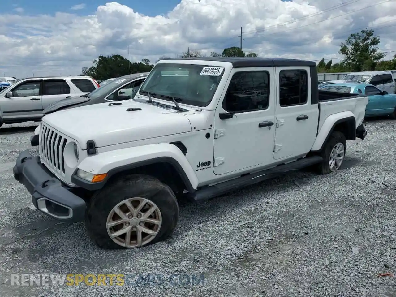 1 Photograph of a damaged car 1C6HJTAG6PL535119 JEEP GLADIATOR 2023