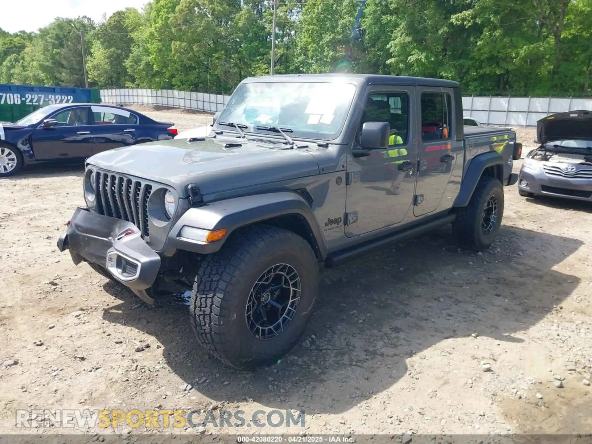 2 Photograph of a damaged car 1C6HJTAG7PL522721 JEEP GLADIATOR 2023