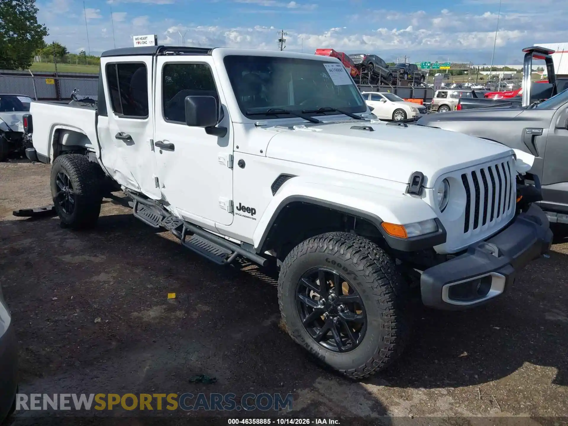 1 Photograph of a damaged car 1C6HJTAG7PL540376 JEEP GLADIATOR 2023