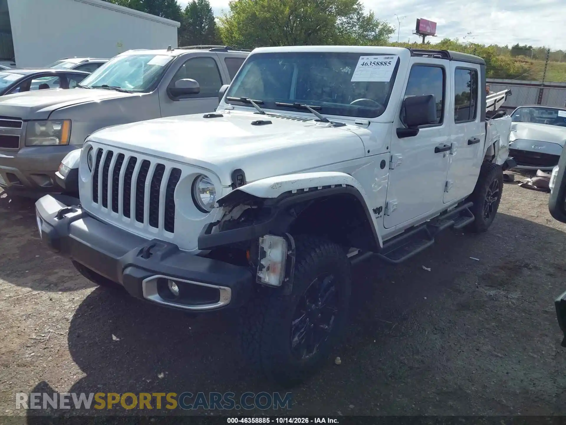 2 Photograph of a damaged car 1C6HJTAG7PL540376 JEEP GLADIATOR 2023