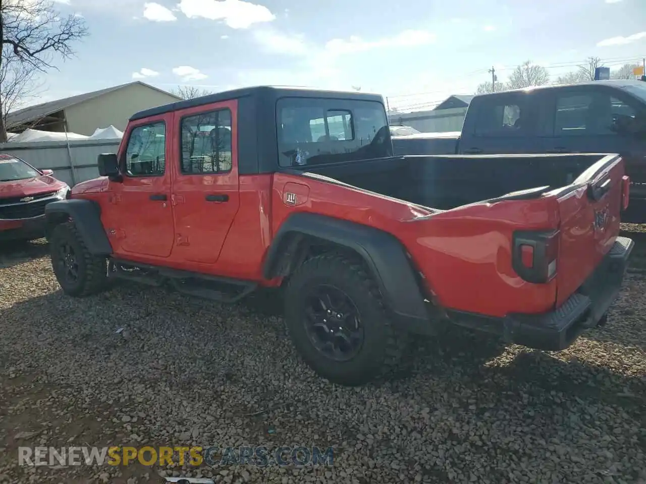 2 Photograph of a damaged car 1C6HJTAG7PL556318 JEEP GLADIATOR 2023