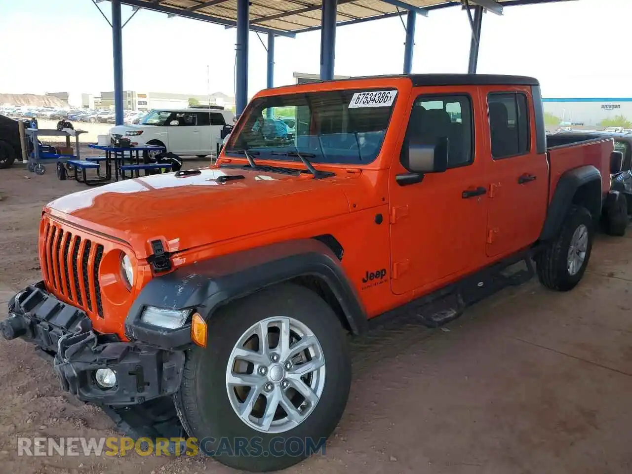 1 Фотография поврежденного автомобиля 1C6HJTAG8PL593295 JEEP GLADIATOR 2023
