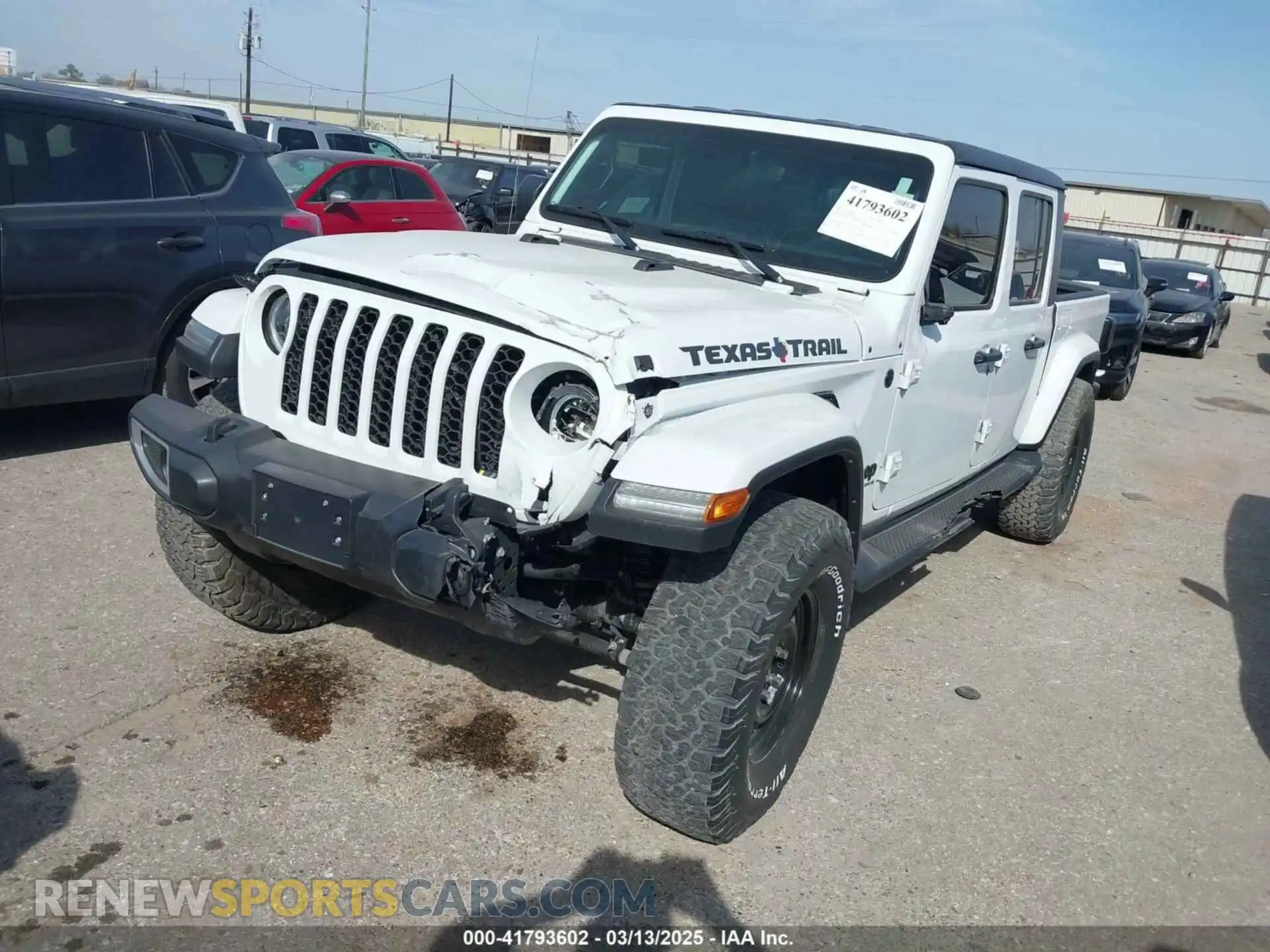 2 Photograph of a damaged car 1C6HJTAG9PL547796 JEEP GLADIATOR 2023