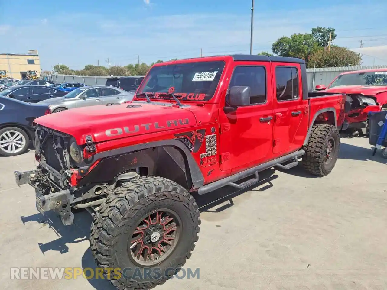 1 Photograph of a damaged car 1C6HJTAG9PL558832 JEEP GLADIATOR 2023