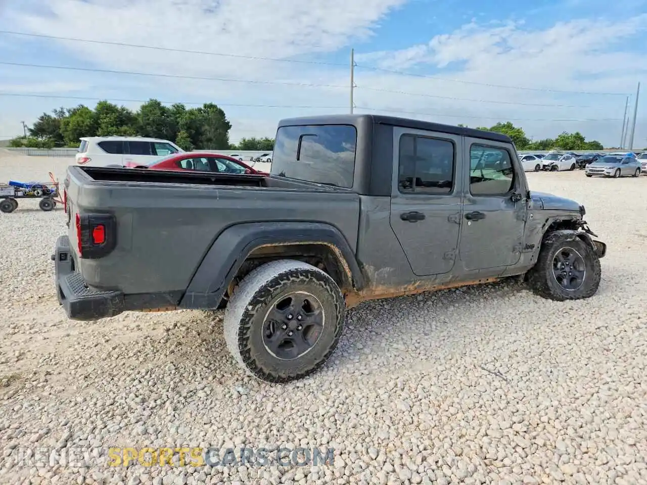 3 fotografías del automóvil dañado 1C6HJTAG9PL560063 JEEP GLADIATOR 2023