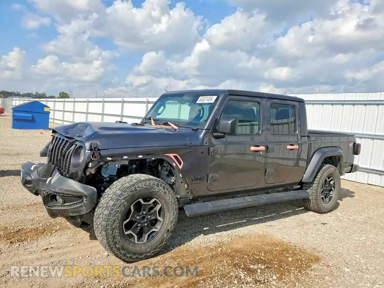 1 Photograph of a damaged car 1C6HJTAGXPL535088 JEEP GLADIATOR 2023