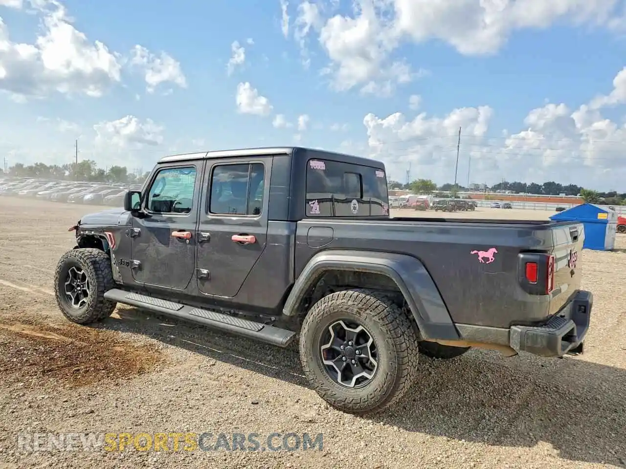 2 Photograph of a damaged car 1C6HJTAGXPL535088 JEEP GLADIATOR 2023
