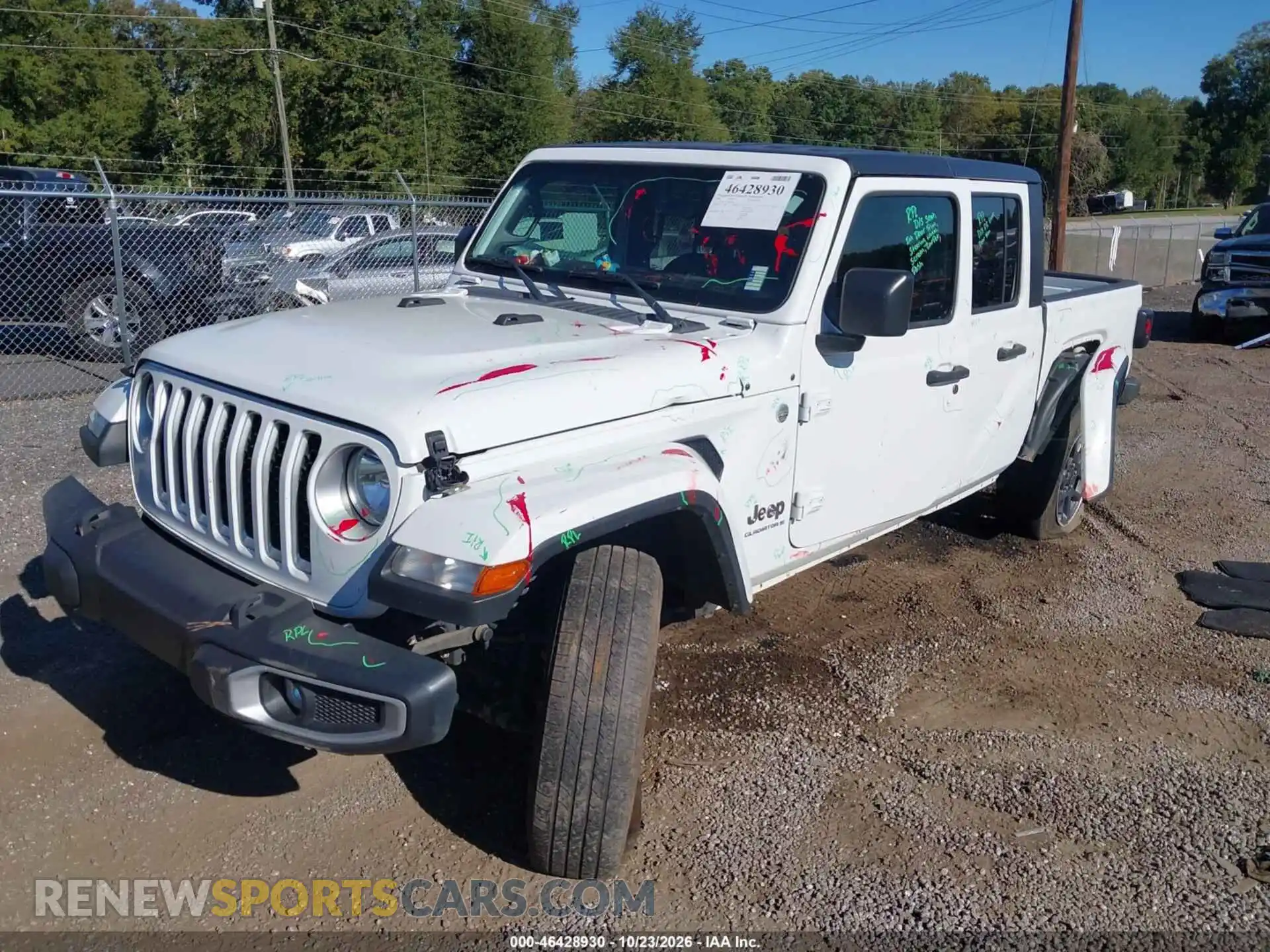 2 Photograph of a damaged car 1C6HJTFG4PL514326 JEEP GLADIATOR 2023