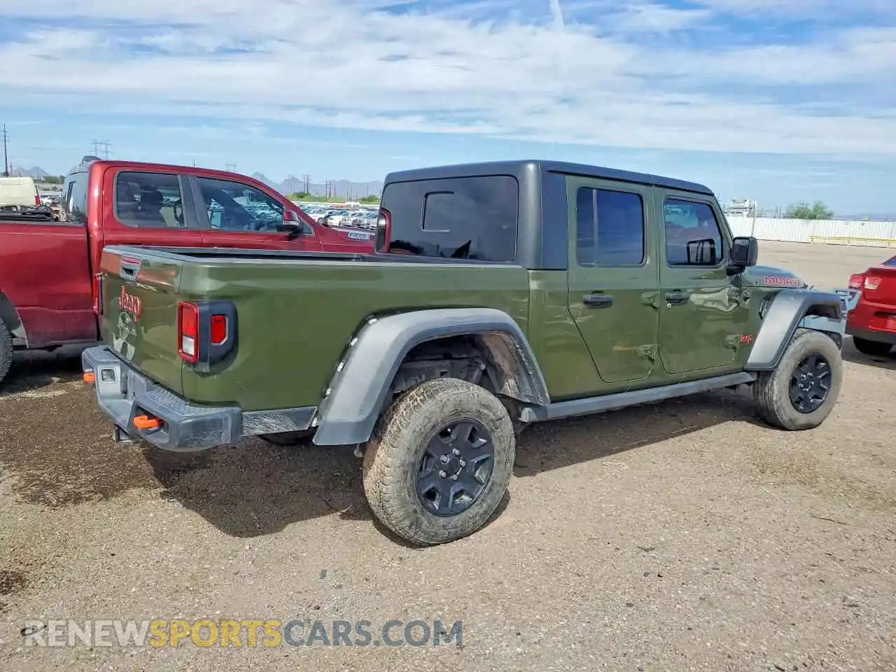 3 fotografías del automóvil dañado 1C6JJTEG0PL503293 JEEP GLADIATOR 2023