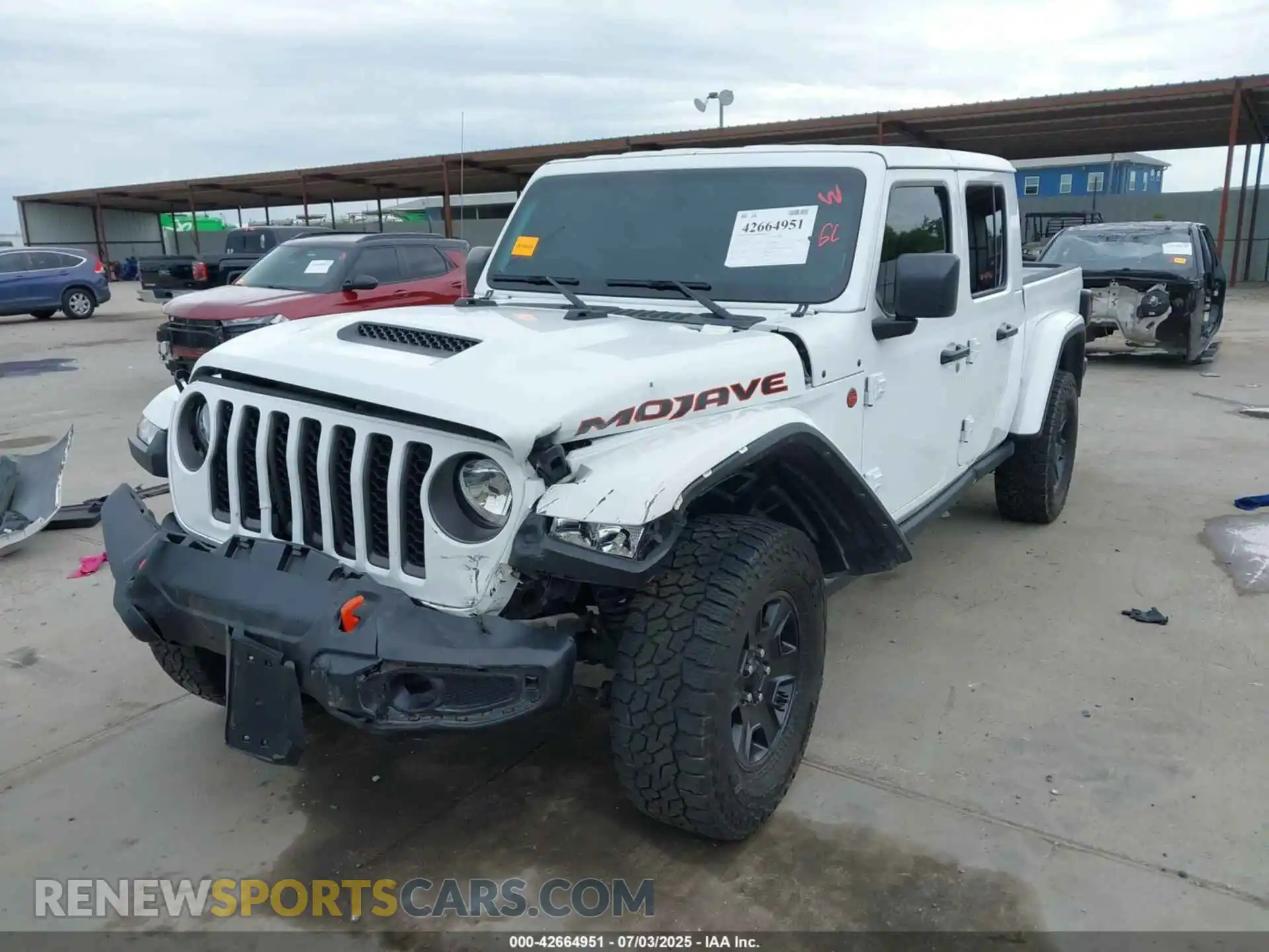 2 fotografías del automóvil dañado 1C6JJTEG1PL575359 JEEP GLADIATOR 2023