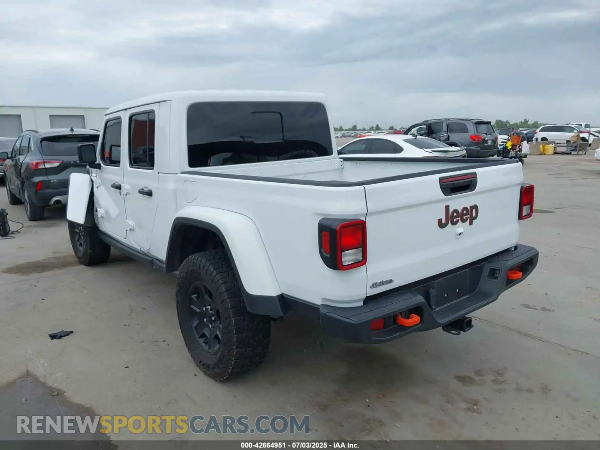 3 fotografías del automóvil dañado 1C6JJTEG1PL575359 JEEP GLADIATOR 2023