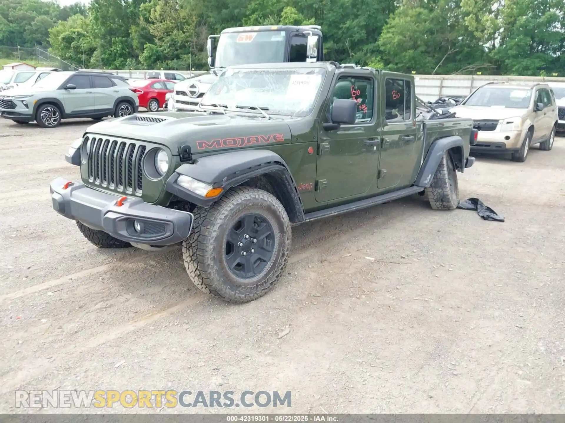 2 Photograph of a damaged car 1C6JJTEG5PL536662 JEEP GLADIATOR 2023