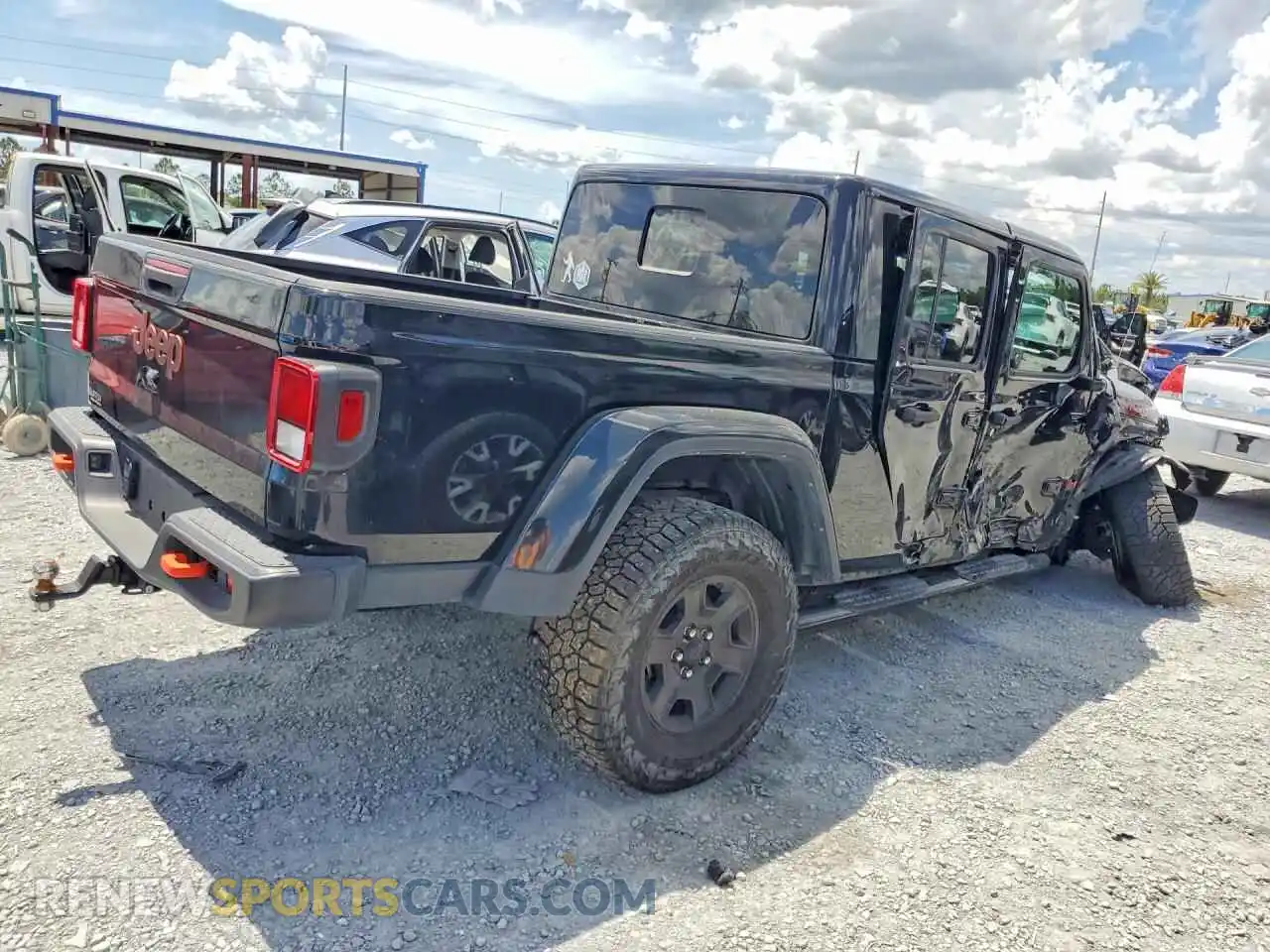 3 Photograph of a damaged car 1C6JJTEG8PL573155 JEEP GLADIATOR 2023