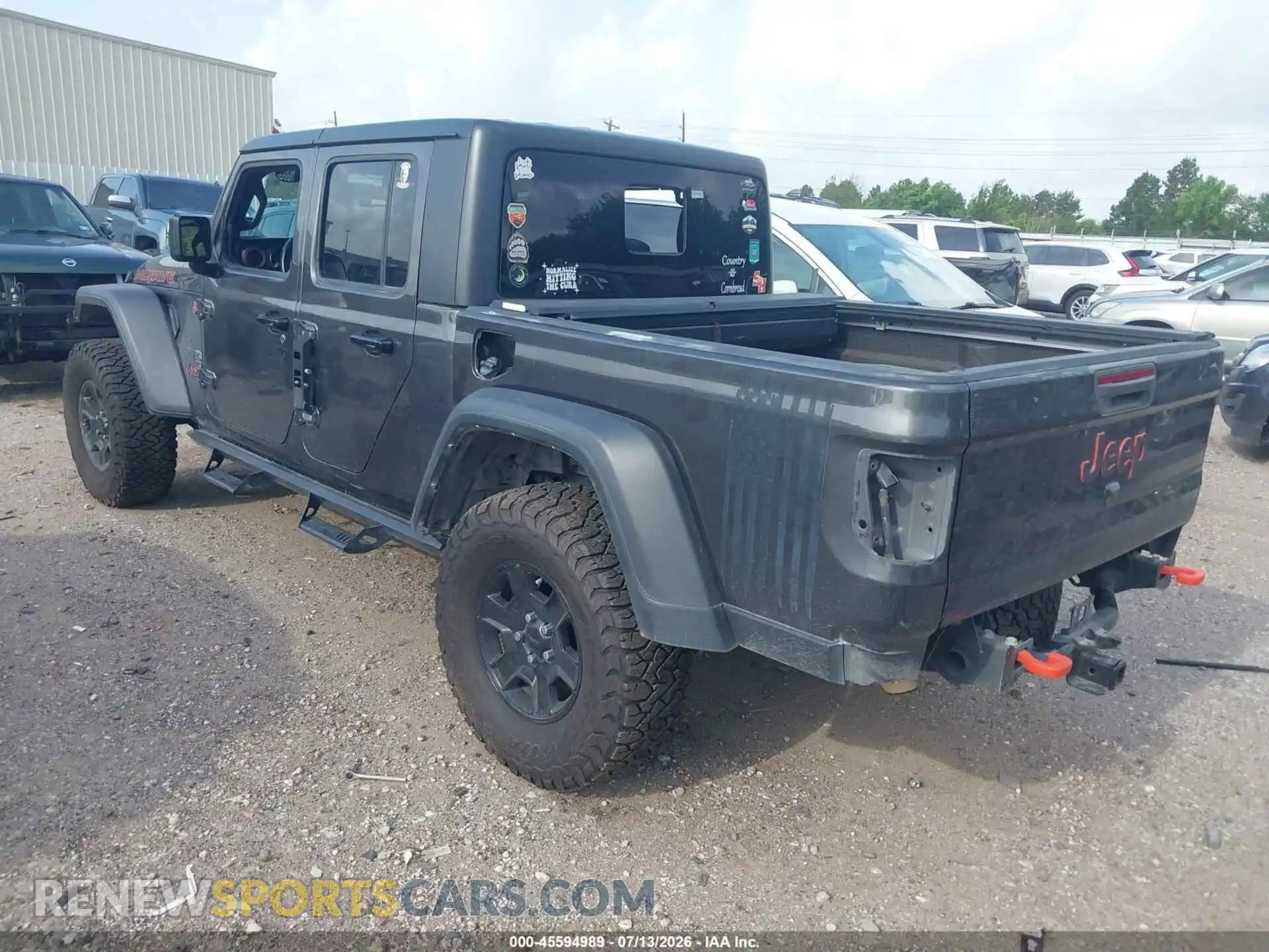 3 fotografías del automóvil dañado 1C6JJTEGXPL501390 JEEP GLADIATOR 2023