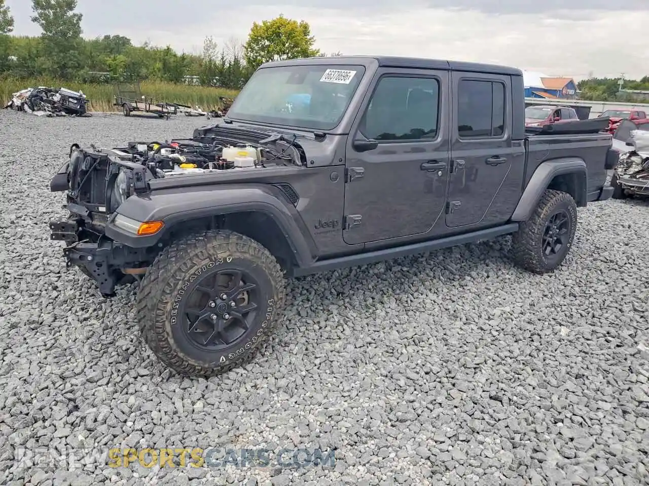 1 Photograph of a damaged car 1C6HJTAG0RL100762 JEEP GLADIATOR 2024