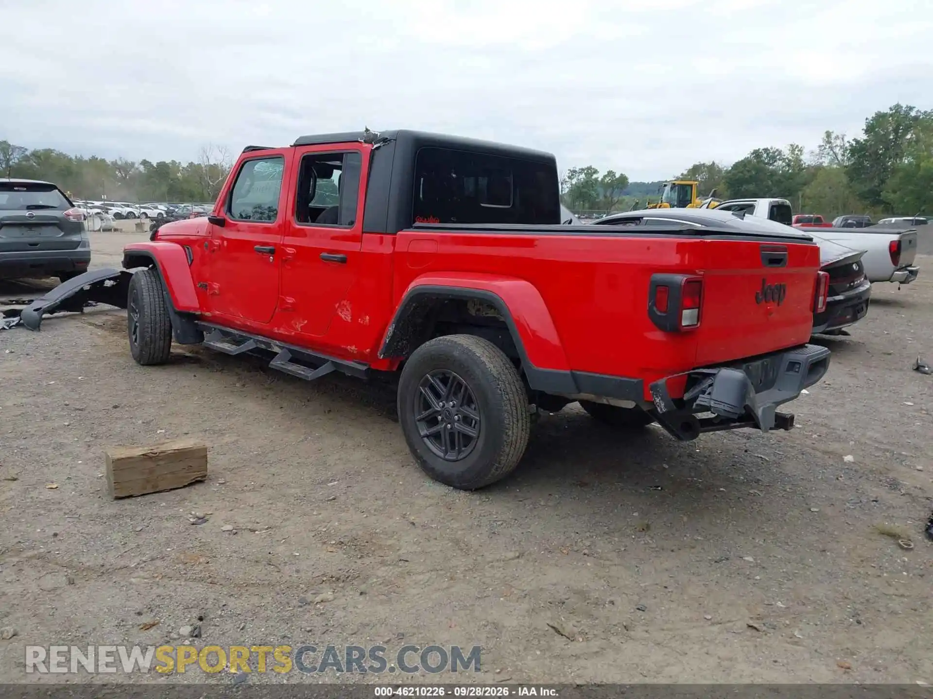 3 fotografías del automóvil dañado 1C6HJTAG0RL113933 JEEP GLADIATOR 2024