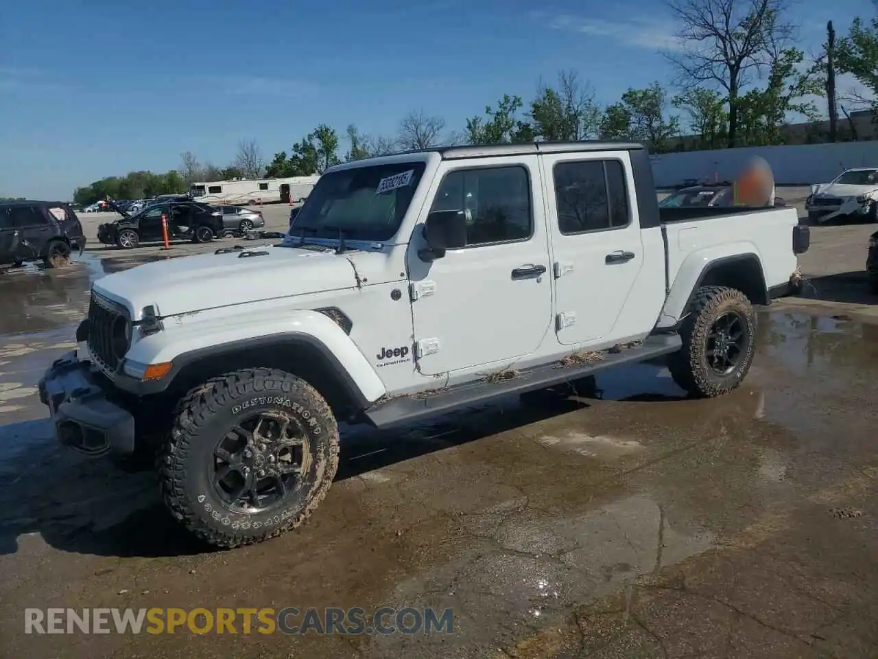 1 Photograph of a damaged car 1C6HJTAG0RL121370 JEEP GLADIATOR 2024