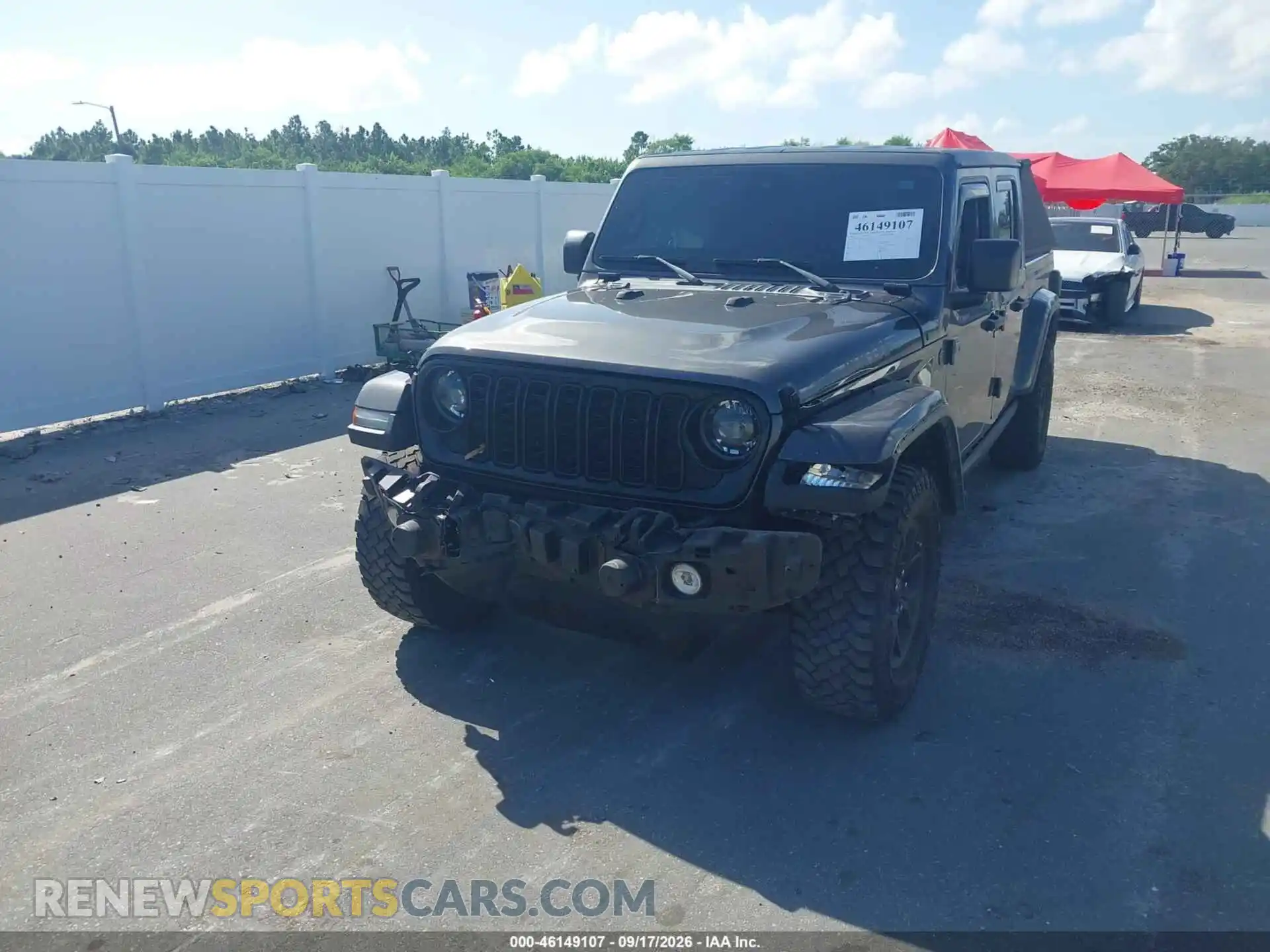 2 fotografías del automóvil dañado 1C6HJTAG0RL126746 JEEP GLADIATOR 2024