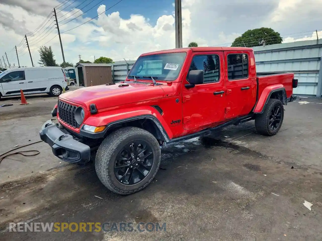 1 fotografías del automóvil dañado 1C6HJTAG7RL131300 JEEP GLADIATOR 2024