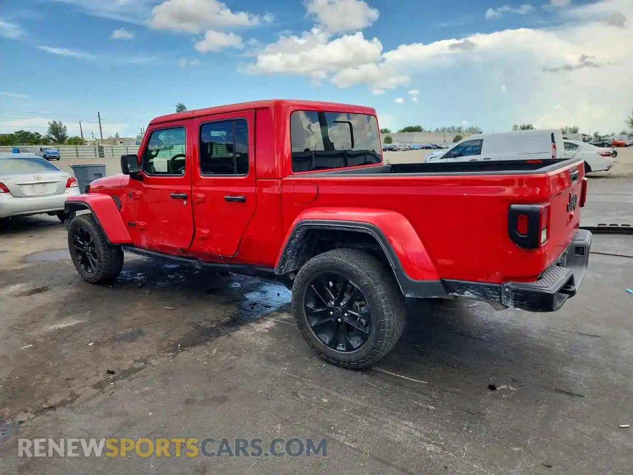 2 fotografías del automóvil dañado 1C6HJTAG7RL131300 JEEP GLADIATOR 2024