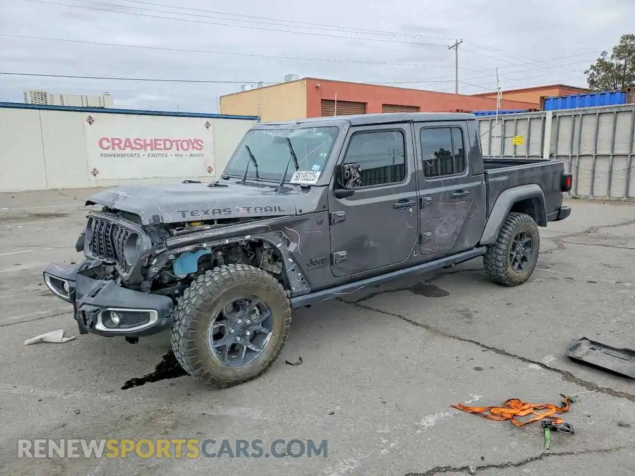 1 Photograph of a damaged car 1C6HJTAG8RL130673 JEEP GLADIATOR 2024