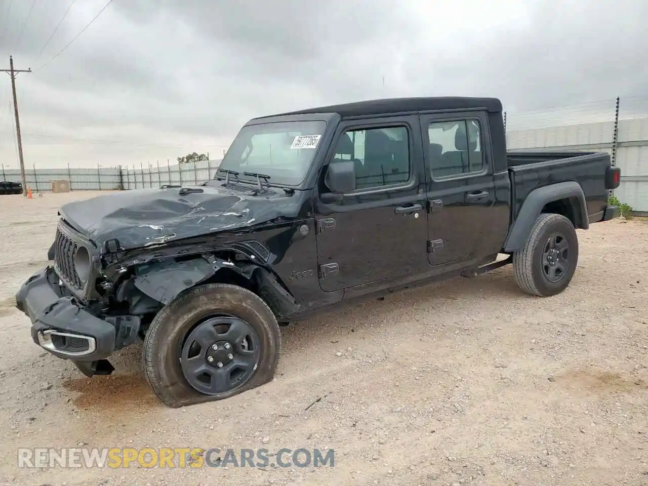 1 fotografías del automóvil dañado 1C6HJTAG8RL131113 JEEP GLADIATOR 2024