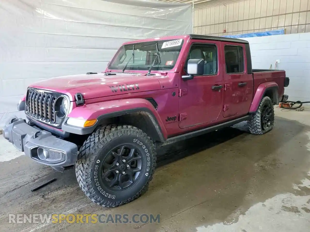 1 Photograph of a damaged car 1C6HJTAG9RL126938 JEEP GLADIATOR 2024