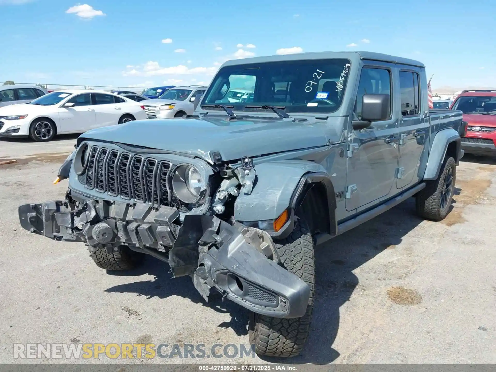 2 Photograph of a damaged car 1C6PJTAG3SL510389 JEEP GLADIATOR 2025