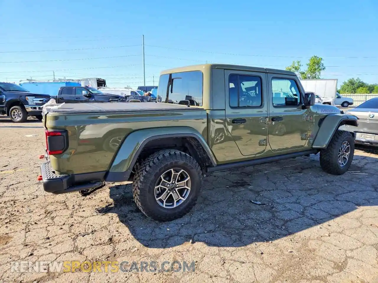 3 fotografías del automóvil dañado 1C6RJTEG5SL543980 JEEP GLADIATOR 2025