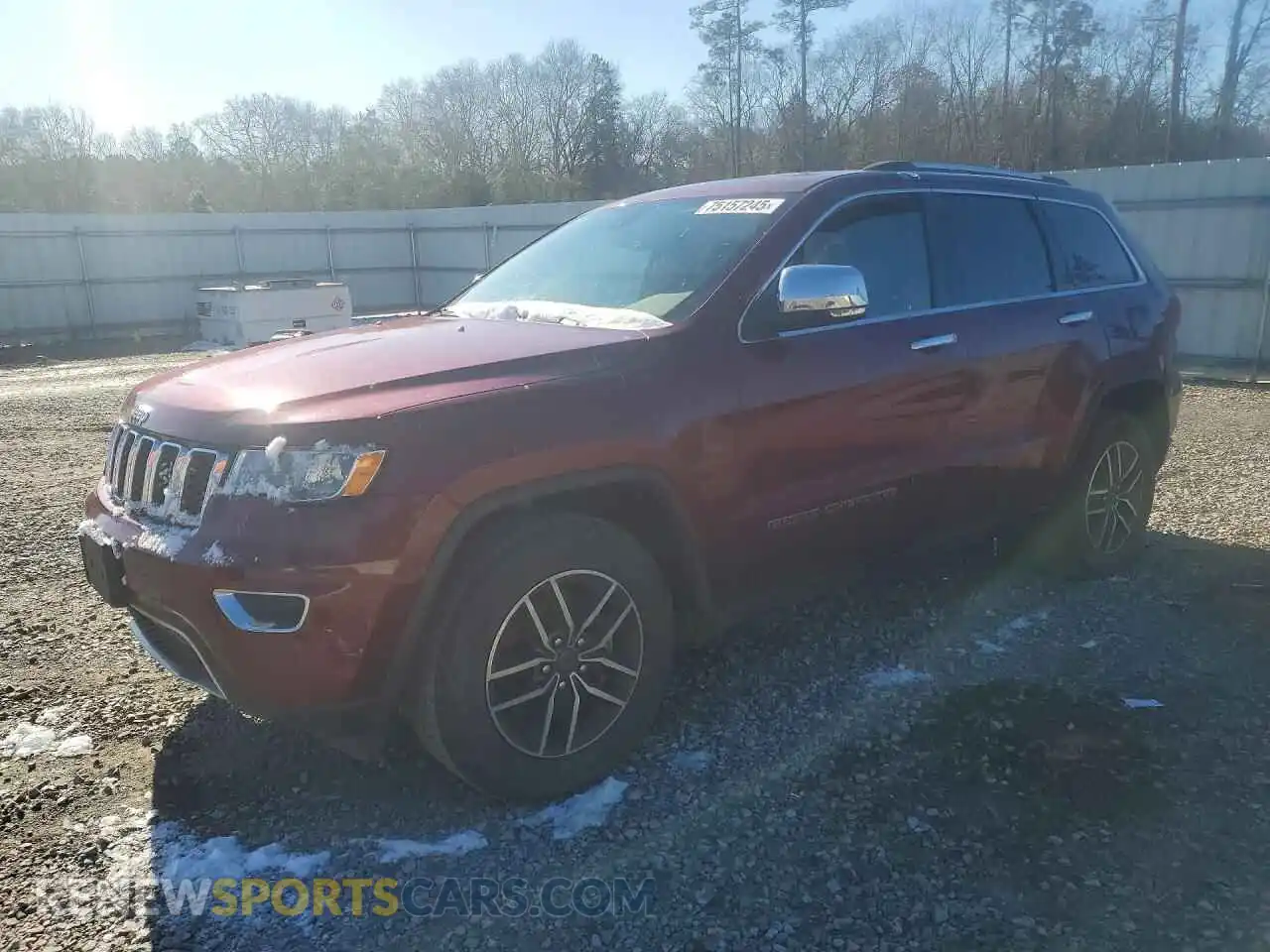 1 Photograph of a damaged car 1C4RJEBG7MC656518 JEEP GRAND CHER 2021