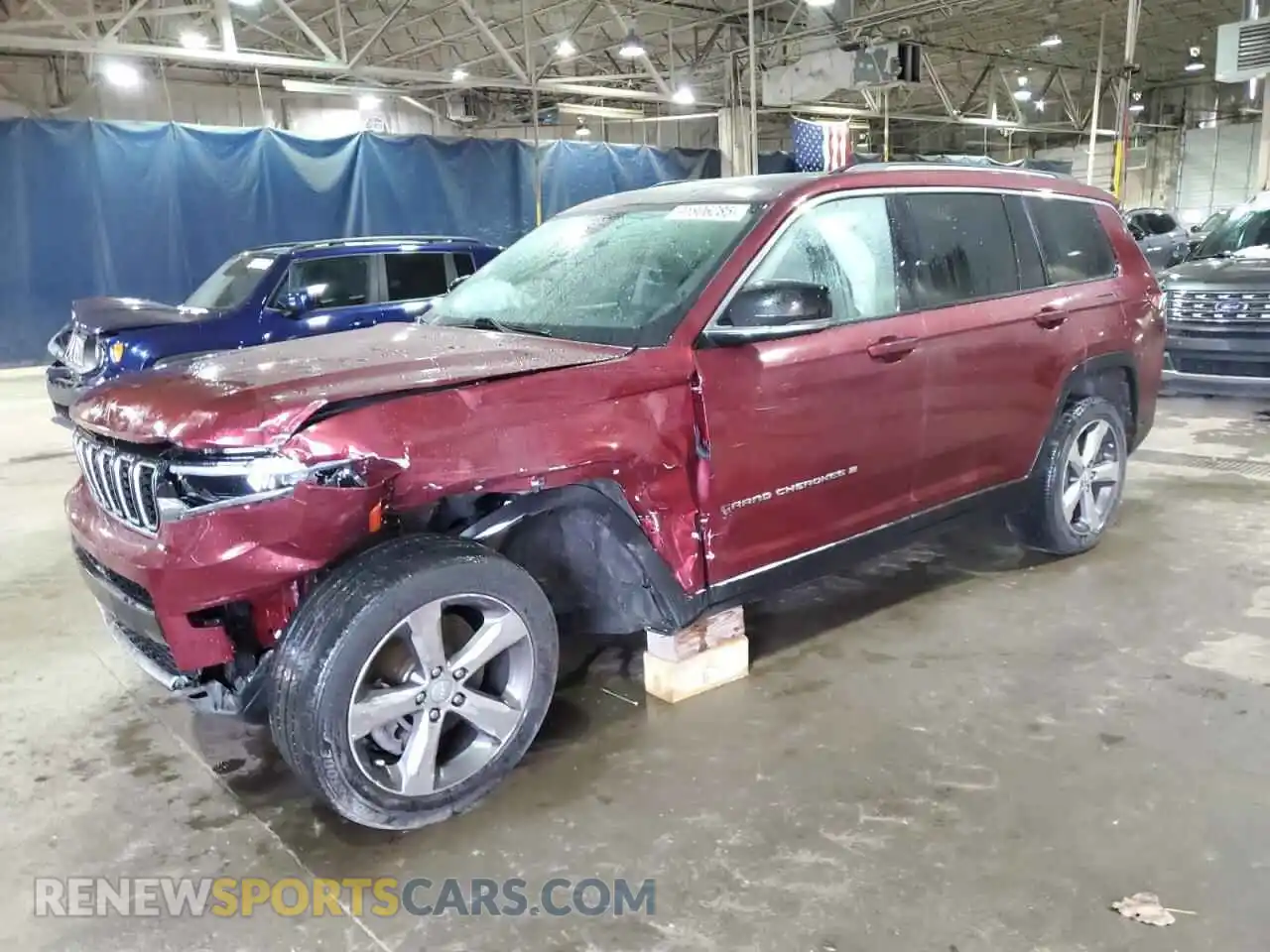 1 Photograph of a damaged car 1C4RJKBGXM8188091 JEEP GRAND CHER 2021