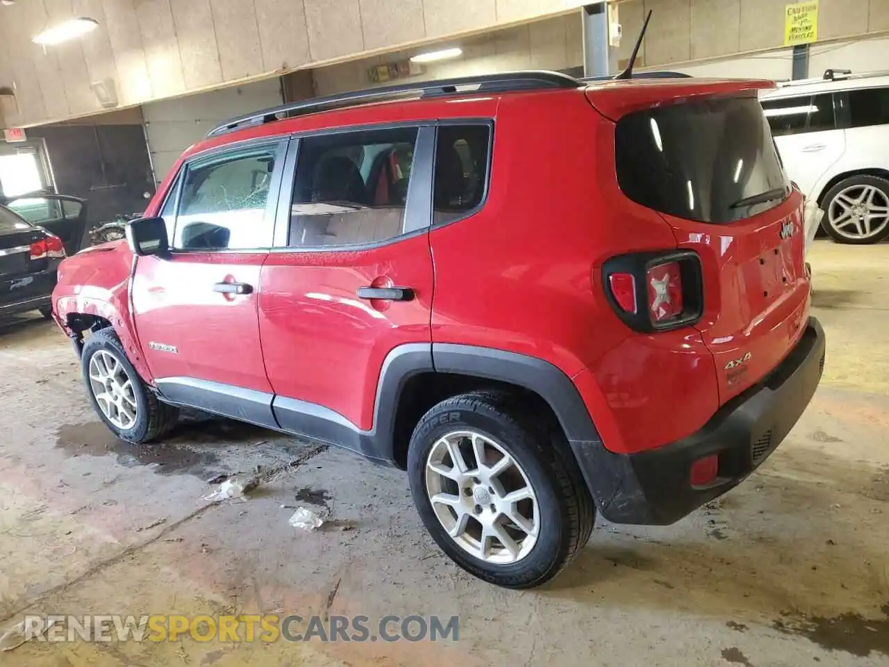 2 Photograph of a damaged car ZACNJBAB1KPJ83790 JEEP RENEGADE 2019